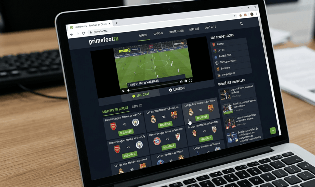 nouvelle adresse de primefootru